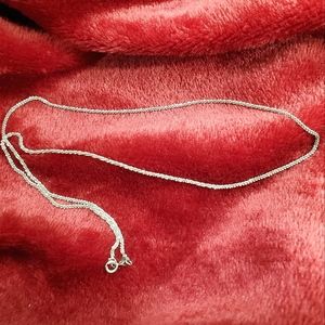 Silver Roped Flake Necklace